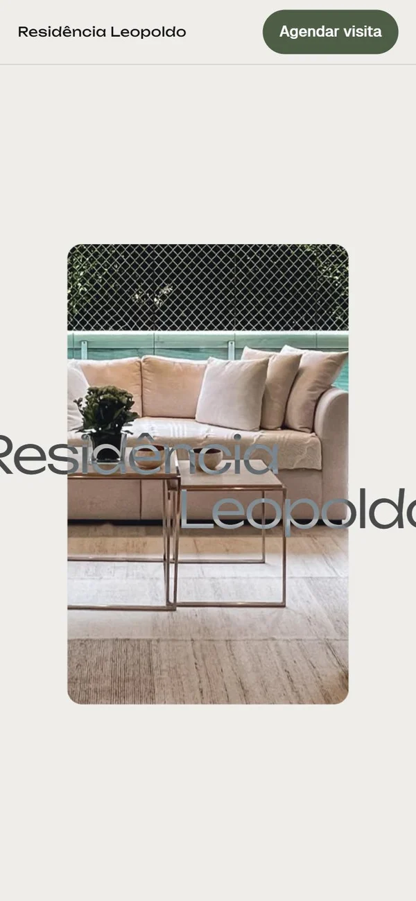 Site Residência Leopoldo no celular